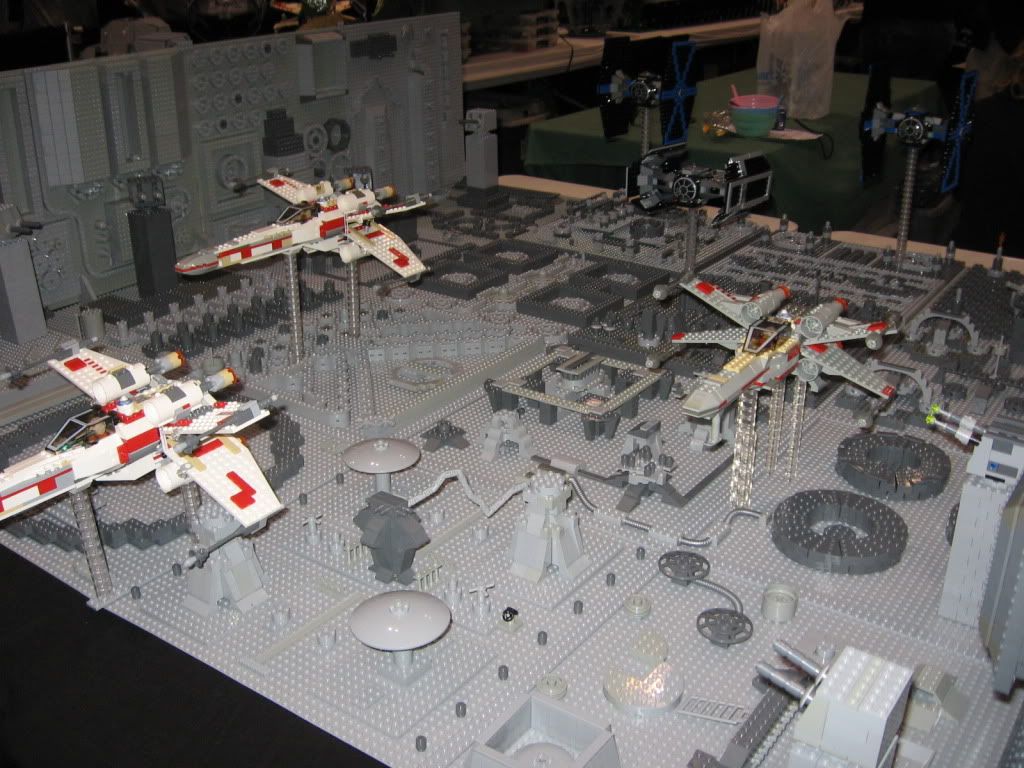 death star trench run lego